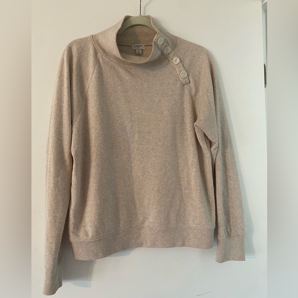 J. Crew Button Turtleneck